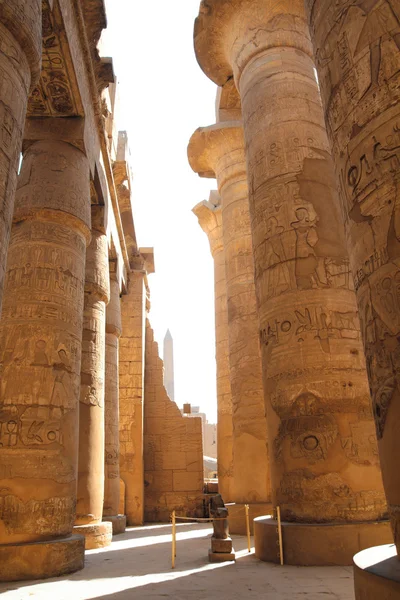 Karnak Tapınağı sütunlar — Stok fotoğraf