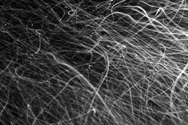 Líneas de caos blanco abstracto en negro — Foto de Stock