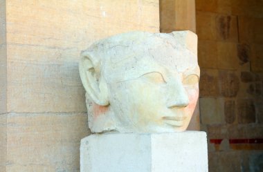 Sculpture of Egypt Queen Hatshepsut in Luxor clipart