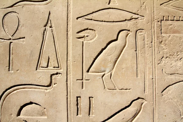 Antik Mısır resimleri ve hiyeroglif — Stok fotoğraf