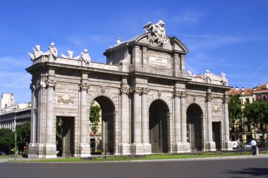 Puerta de alcala anıt Madrid, İspanya