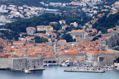 kuş-göz görüş-dubrovnik eski şehir, Hırvatistan