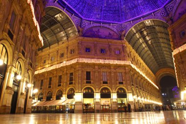 Galleria Vittorio Emanuele in Milan, Italy clipart