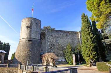 Castle in Bergamo, Italy clipart