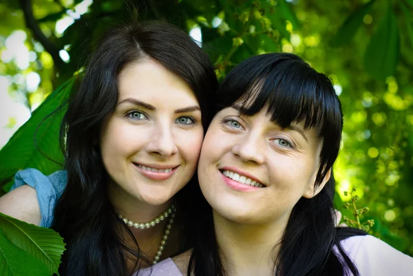 Two adult sisters — Stock Photo, Image