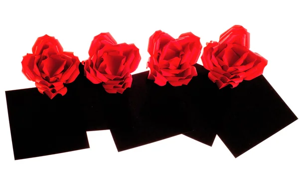 Origami rosas rojas — Foto de Stock