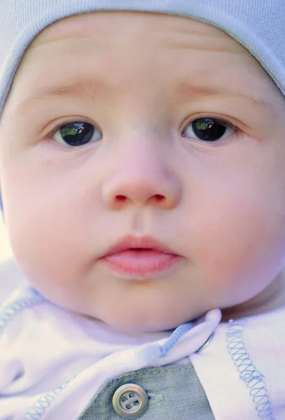 Baby face närbild — Stockfoto