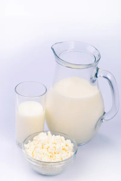 Melk en wrongel — Stockfoto