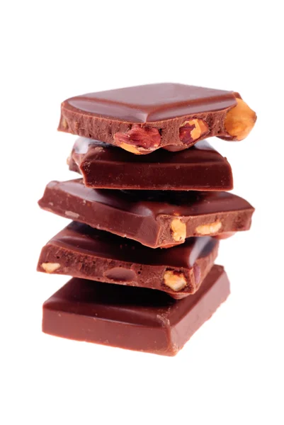 Čokoláda plátky — Stock fotografie