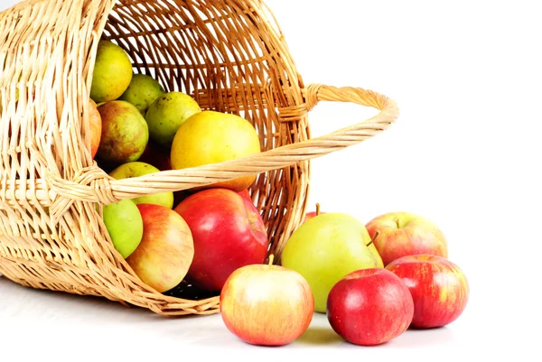 Manzana en cesta —  Fotos de Stock