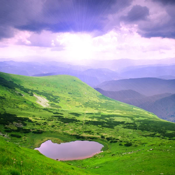 stock image Sundown in mountains