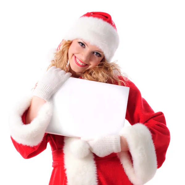 Christmas greetings blank placard — Stock Photo, Image