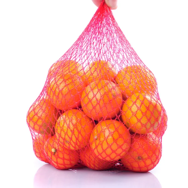 Tangeriner i väska — Stockfoto