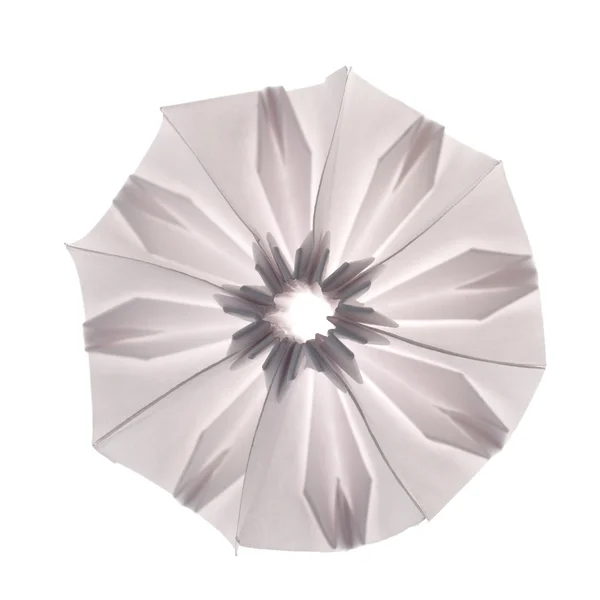 Origami weiße Schneeflocke — Stockfoto
