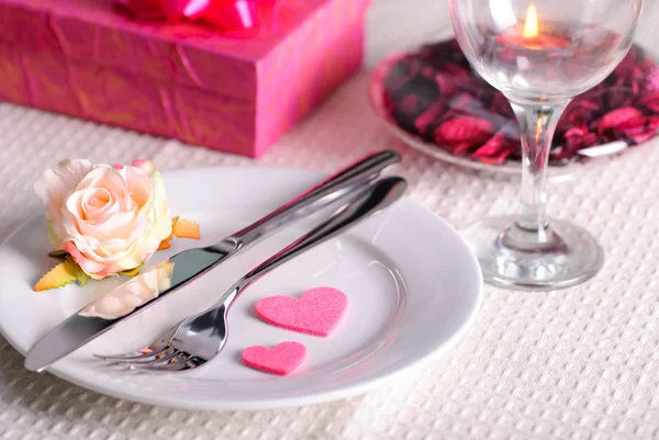 Valentijnsdag diner — Stockfoto