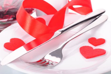 Valentine's dinner clipart