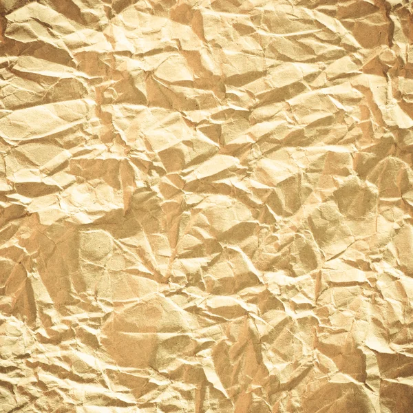 Verfrommeld bruin papier — Stockfoto