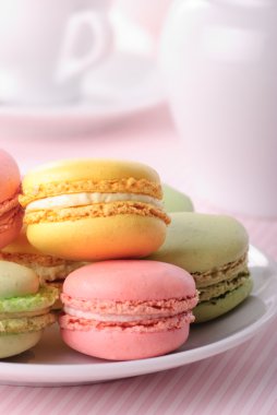 Pink macaroones clipart