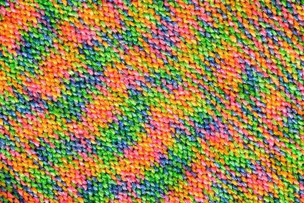 Arco-íris textura tricotada — Fotografia de Stock