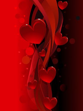 Black and red valentine,s day, background clipart