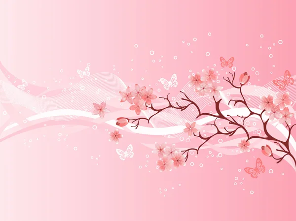 Japanska Cherry Blossom — Stock vektor