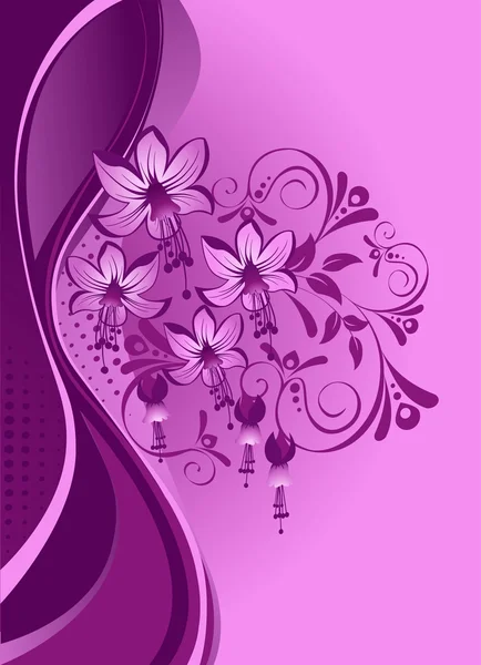 Fond Floral Vectoriel — Image vectorielle