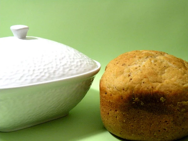 Bread and cup — Stock Photo, Image