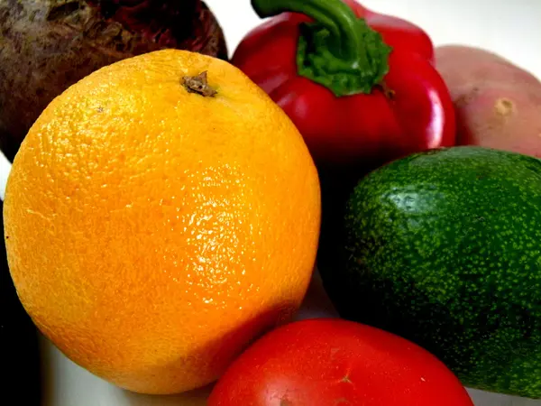 stock image Pomegranates and citrus fruits