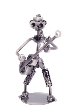 Robot in metall clipart