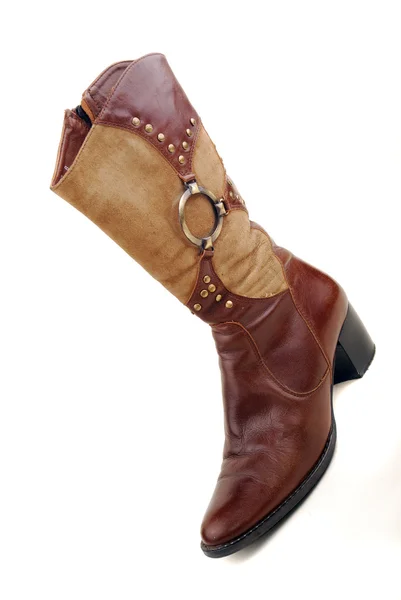 Women brown boot — Stock Photo, Image