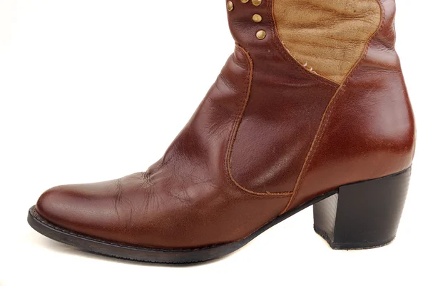 Kvinnor brun boot — Stockfoto