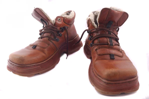 Bruine laarzen — Stockfoto
