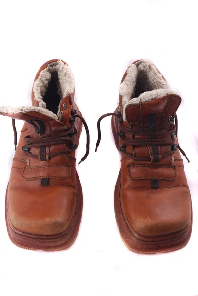Bruine laarzen — Stockfoto