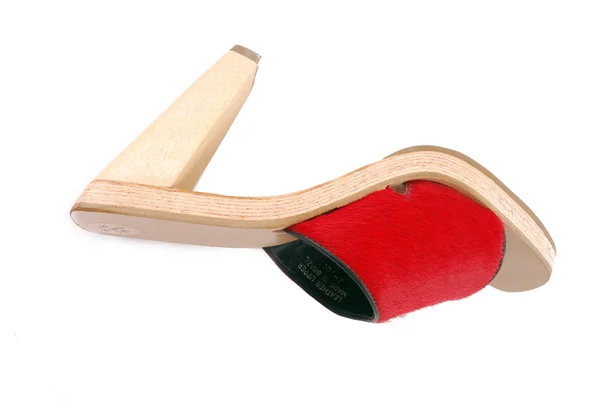 Červené ženské boty — Stock fotografie