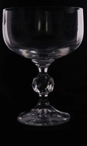 Glass on black — Stock Photo, Image