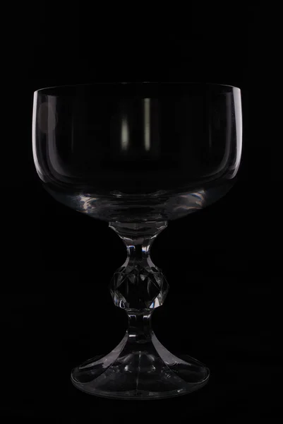 Glass in black — Stock Photo, Image