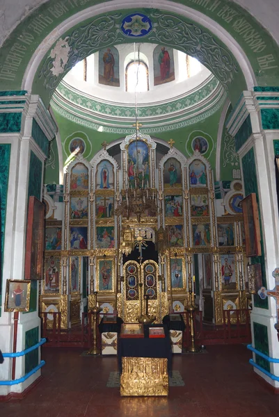 Interior of a russian orthodox cathedral — Stock Photo, Image