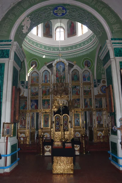 Интерьер русского православного собора — стоковое фото