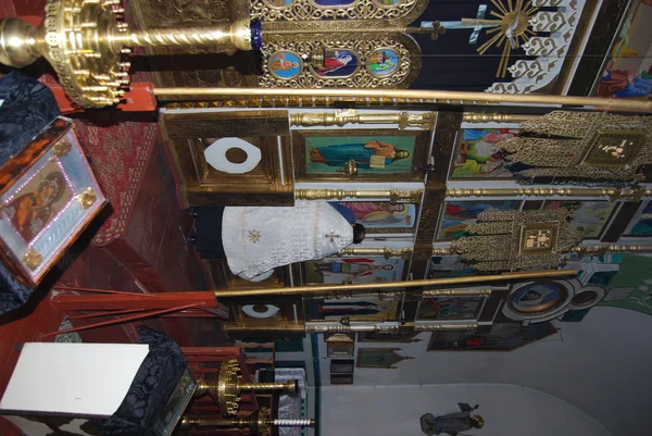 Интерьер русского православного собора — стоковое фото