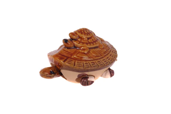 Statuetta in ceramica di tartaruga — Foto Stock
