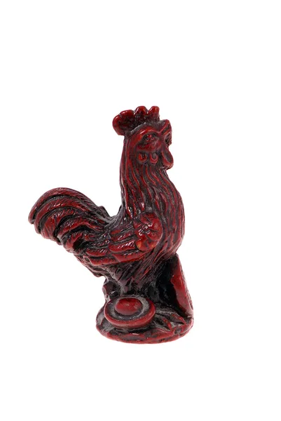 Cock from red clay — Stock Photo, Image
