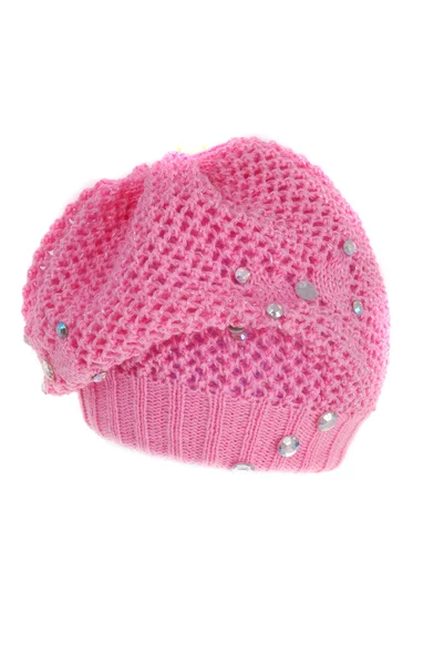 粉红色贝雷帽 — 图库照片