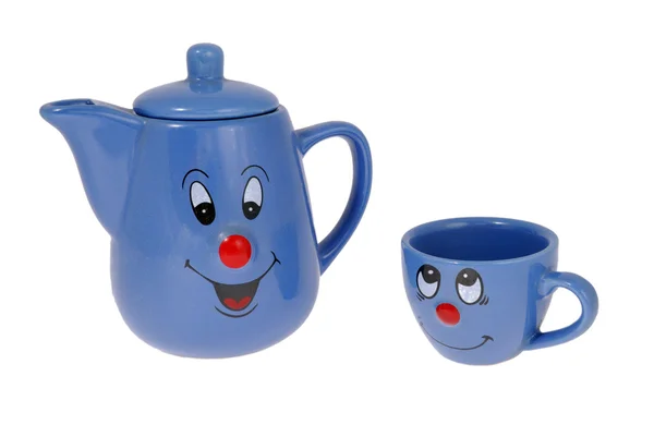 Tazas de té y tazas de café — Foto de Stock