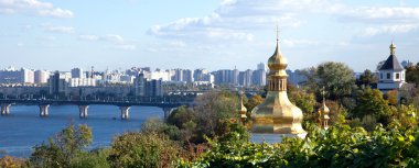 Orthodox Christian monastery in Kiev, Ukraine clipart
