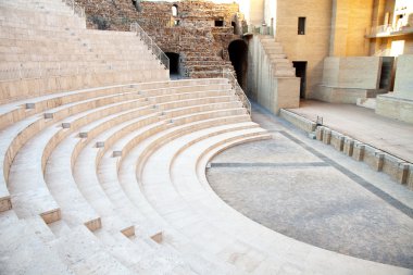 The fragment of ancient theatre clipart