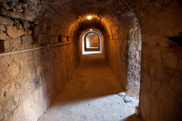 Corridoio nell'anfiteatro romano Immagine Stock