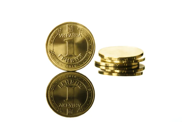 Ukrainische echte Münze Griwna — Stockfoto