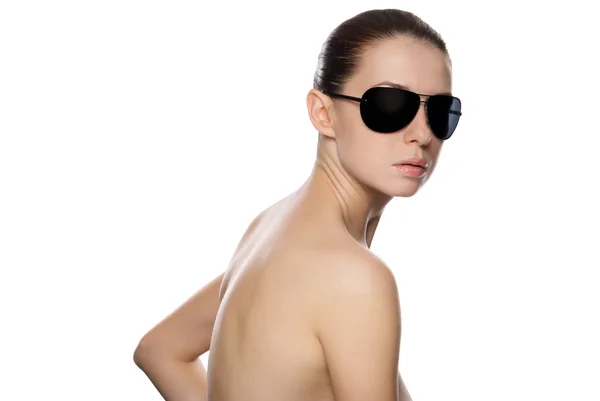 Portrait of glamour woman in sunglasses. — Stock Photo, Image