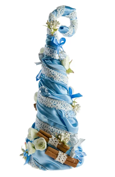 stock image Artificial hand maded christmas tree