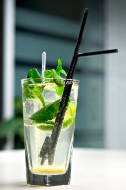 mojito kokteyl cam iç Kafe'nin arka planı